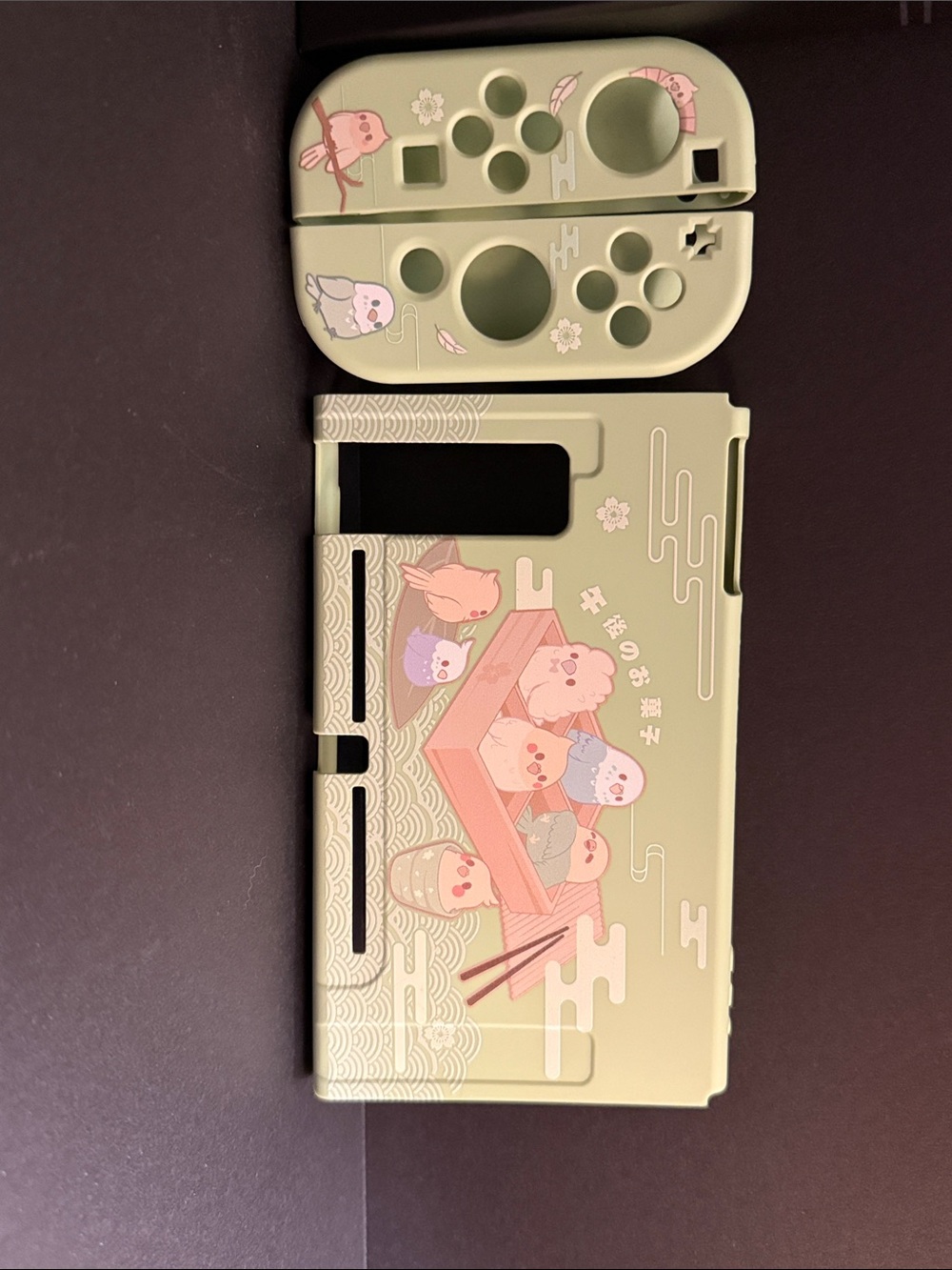 Pastel Green Cute Character Nintendo Switch Case / Cover